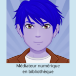 Avatar d'un médiateur numérique en bibliothèque